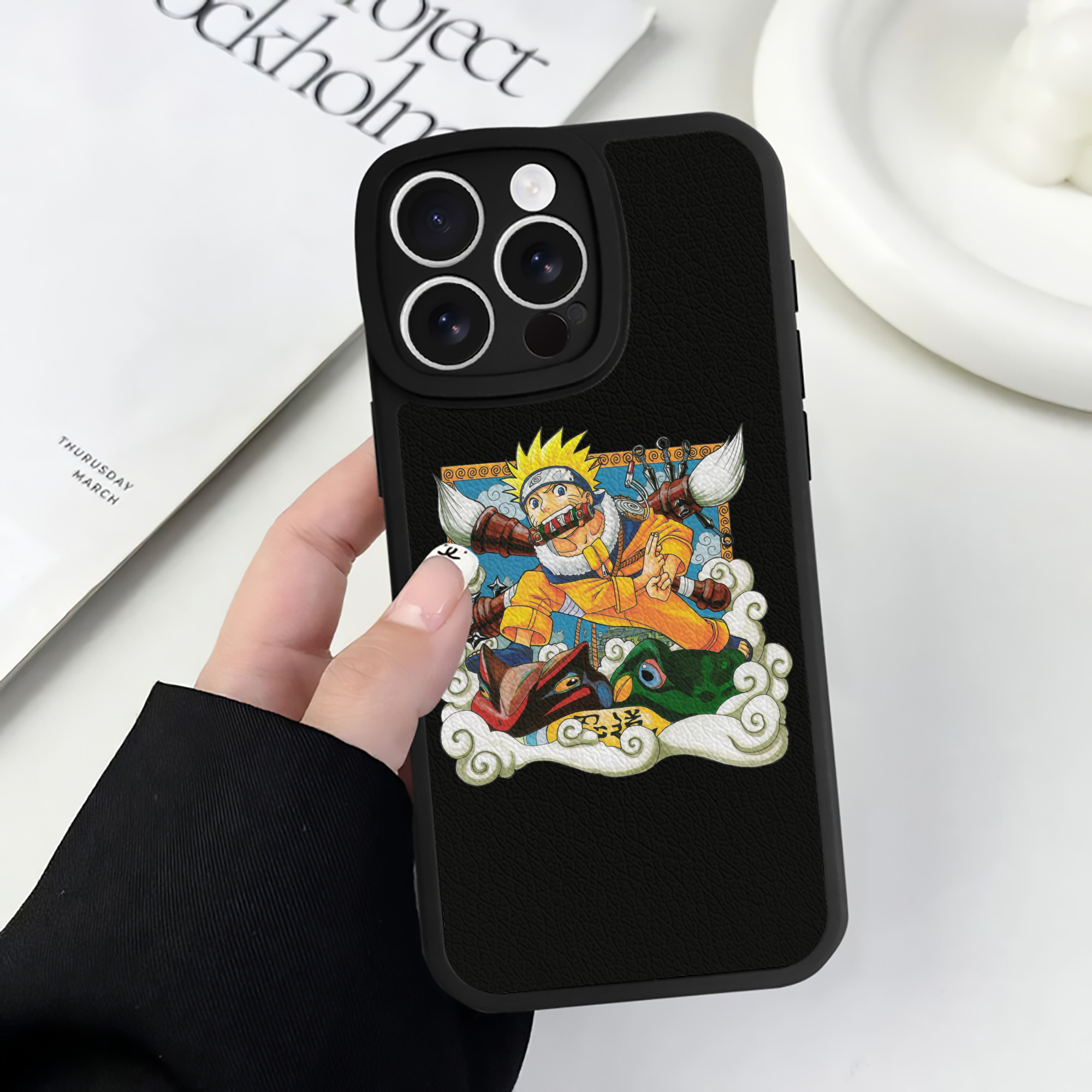 （画像用） NARUTO -ナルト- うずまき ナルト Uzumaki Naruto 【iPhone 16シリーズ対応】シリコンスマホケース（レザー調） 材質：シリコン